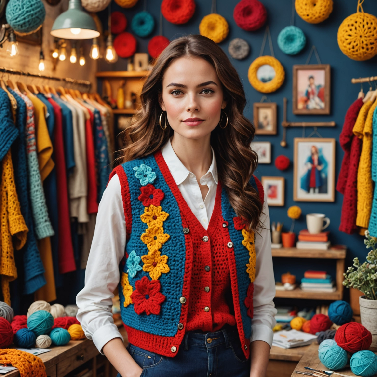 Как знаменитости вдохновляют на творчество: искусство вязания жилета крючком